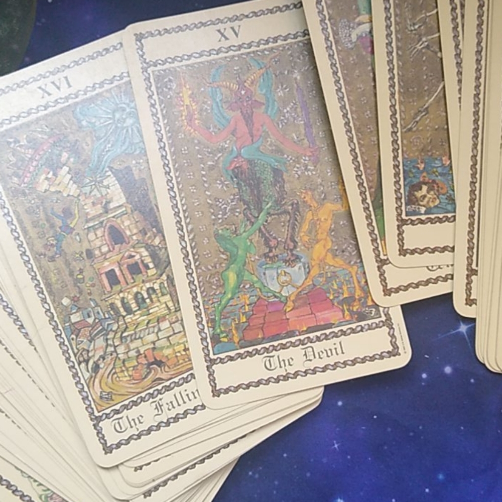 Medieval tarot card deck